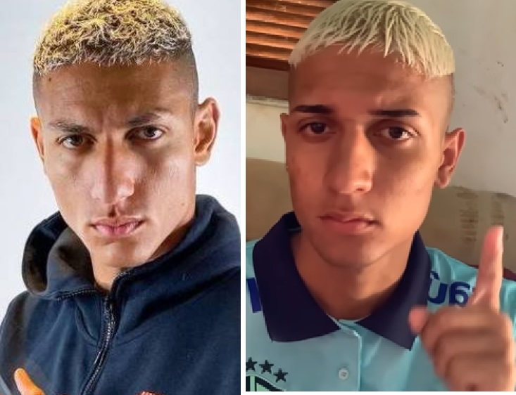 Richarlison 'original', à esquerda, e o sósia à direita. Fotos: Instagram